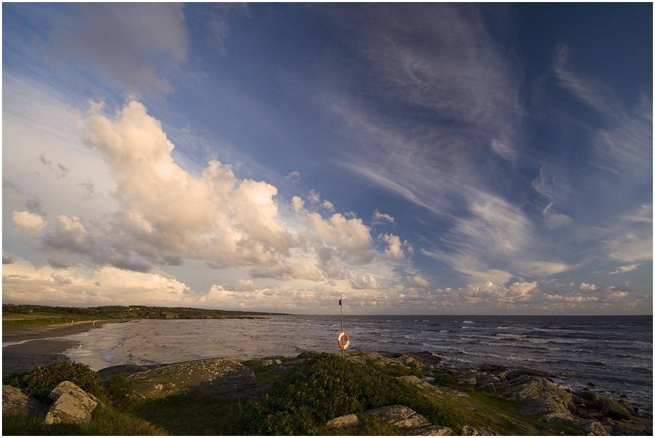 at the coastline