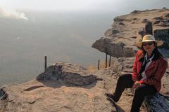 At the edge of the Pay Ta De at Prasat Preah Vihear