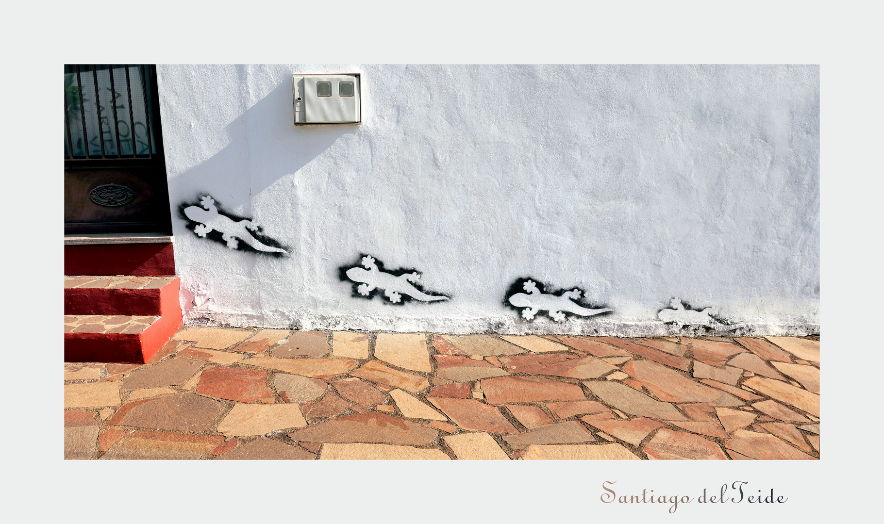 ... at the entrance to a small village shop in Tenerife