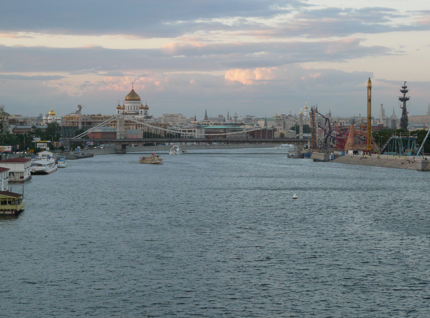 At the evening, The Moscow River in the Central Moscow -2-