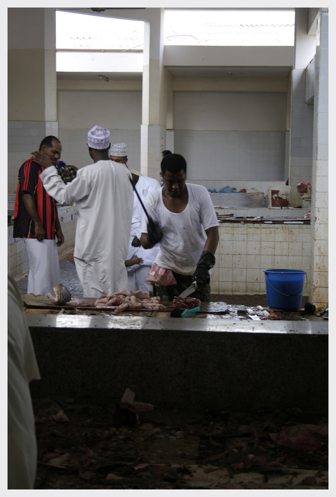 at the fish market near Salalah (Oman)