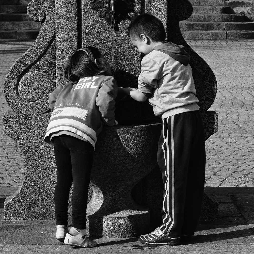 AT THE FOUNTAIN