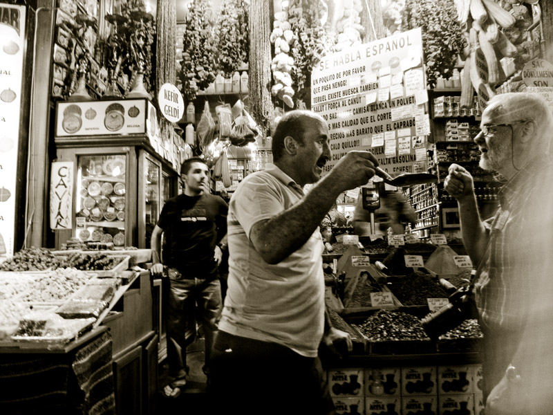 At the grand bazaar.