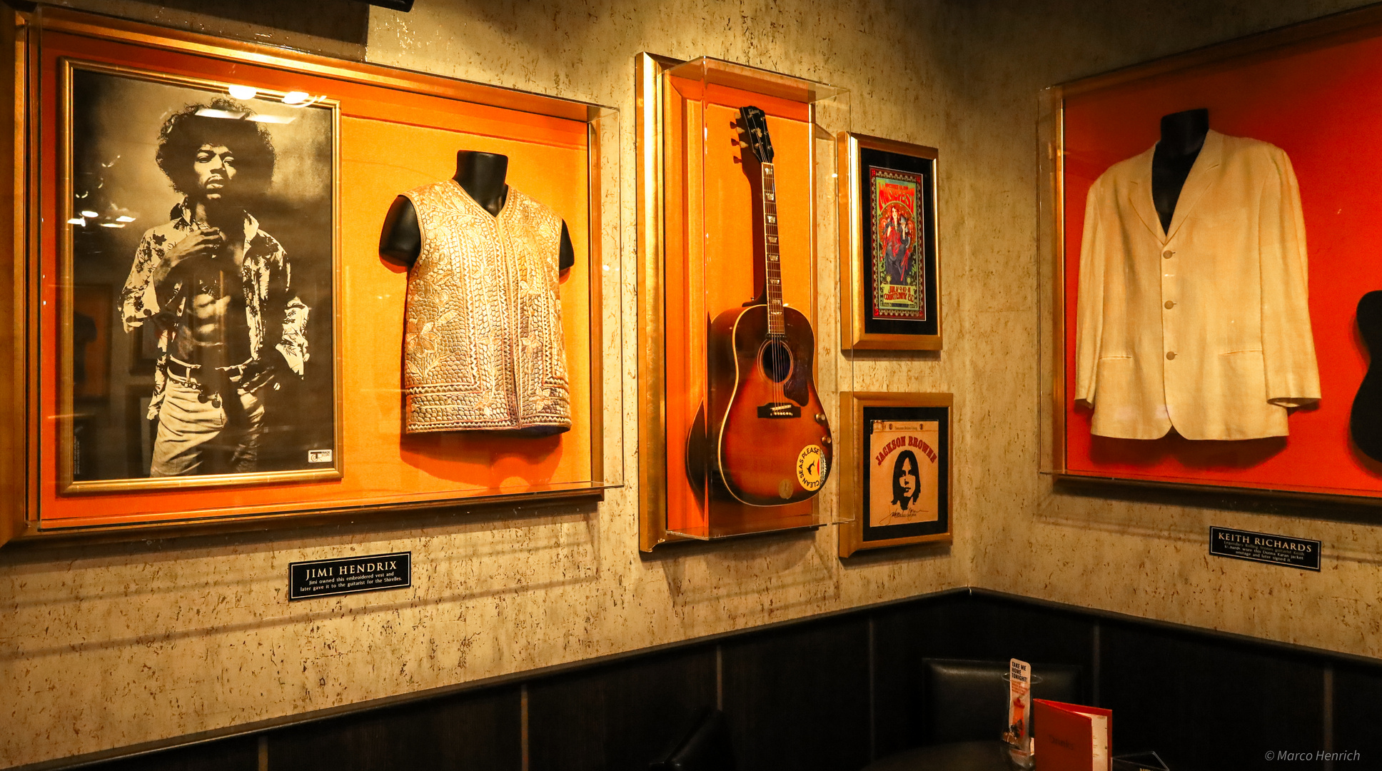 at the Hardrock Cafe.....