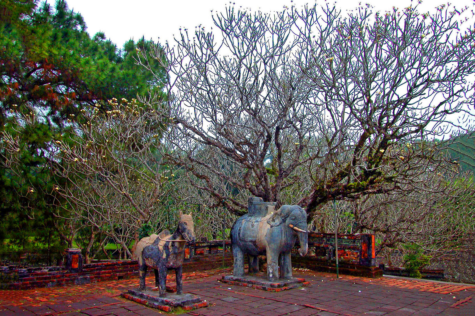 At the Khai Dinh mausoleom