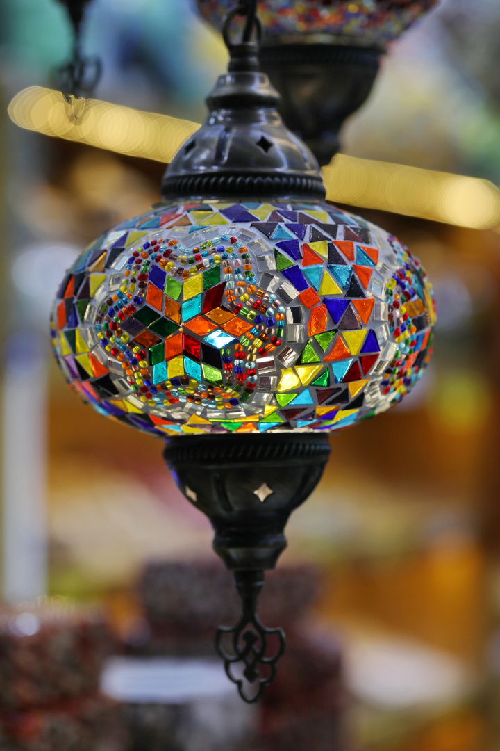 At the Lamp Shop in Side, Turkey