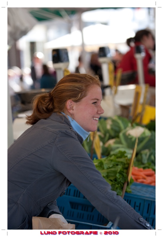 At the market!