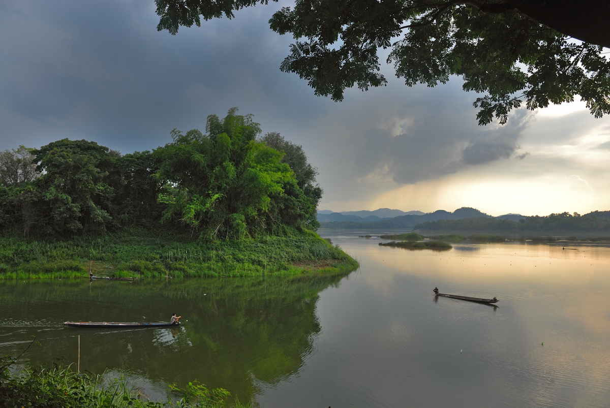 At the mouth of the Menam Loei river