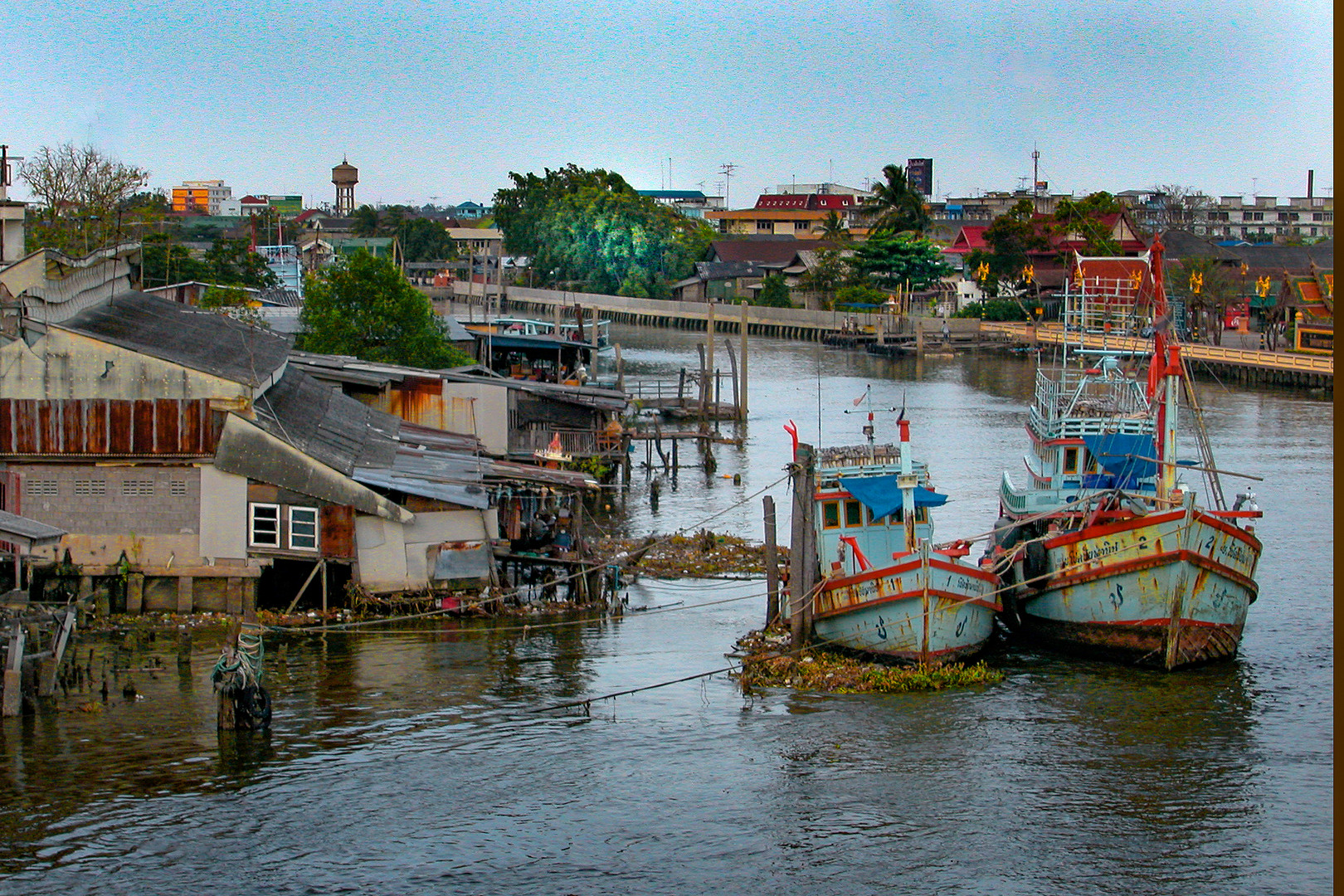 At the pier in Samut Sakhon