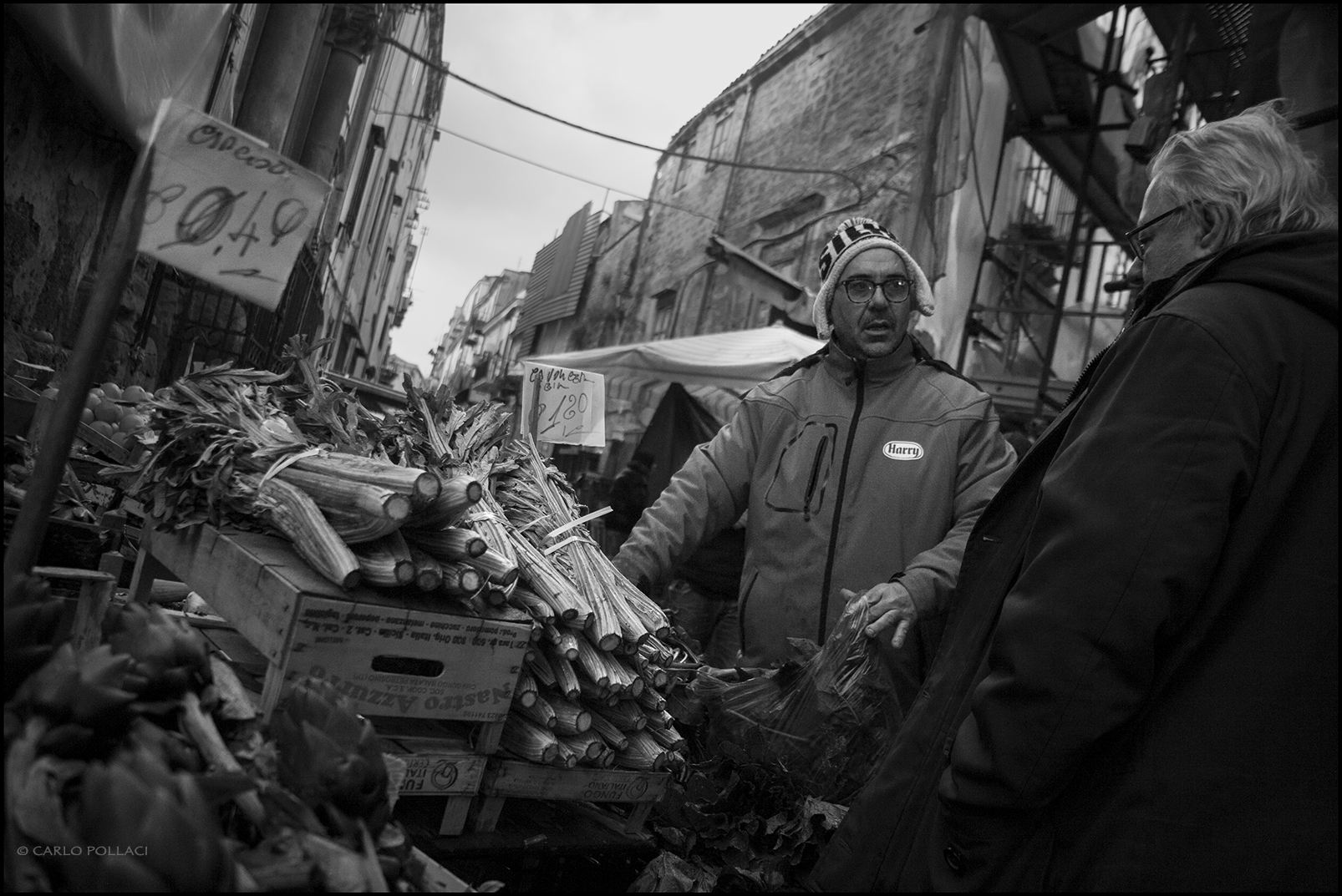 At the popular market Ballarò, on Epiphany