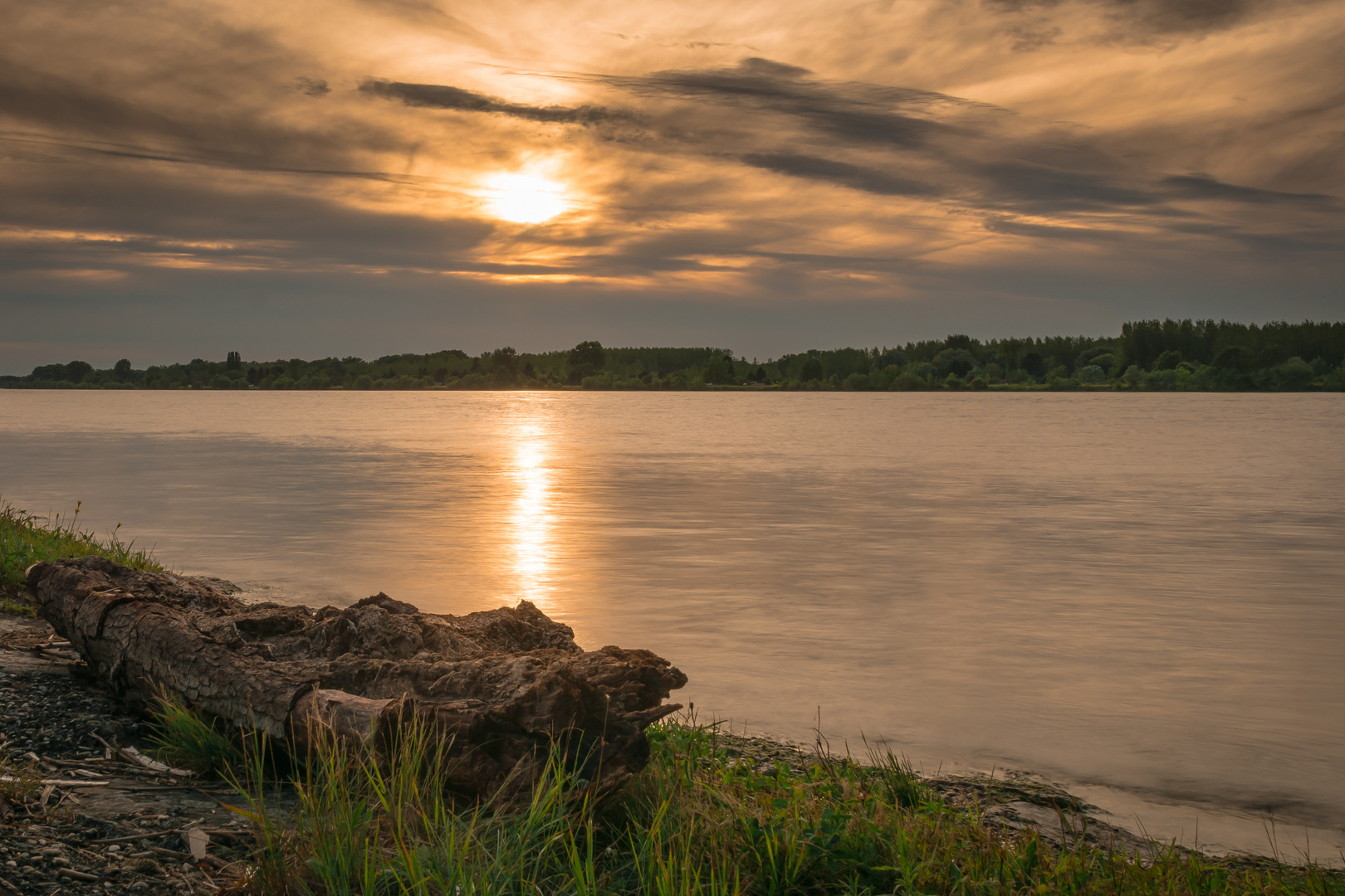 At the river