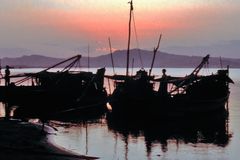 At the riverside of Irrawaddy