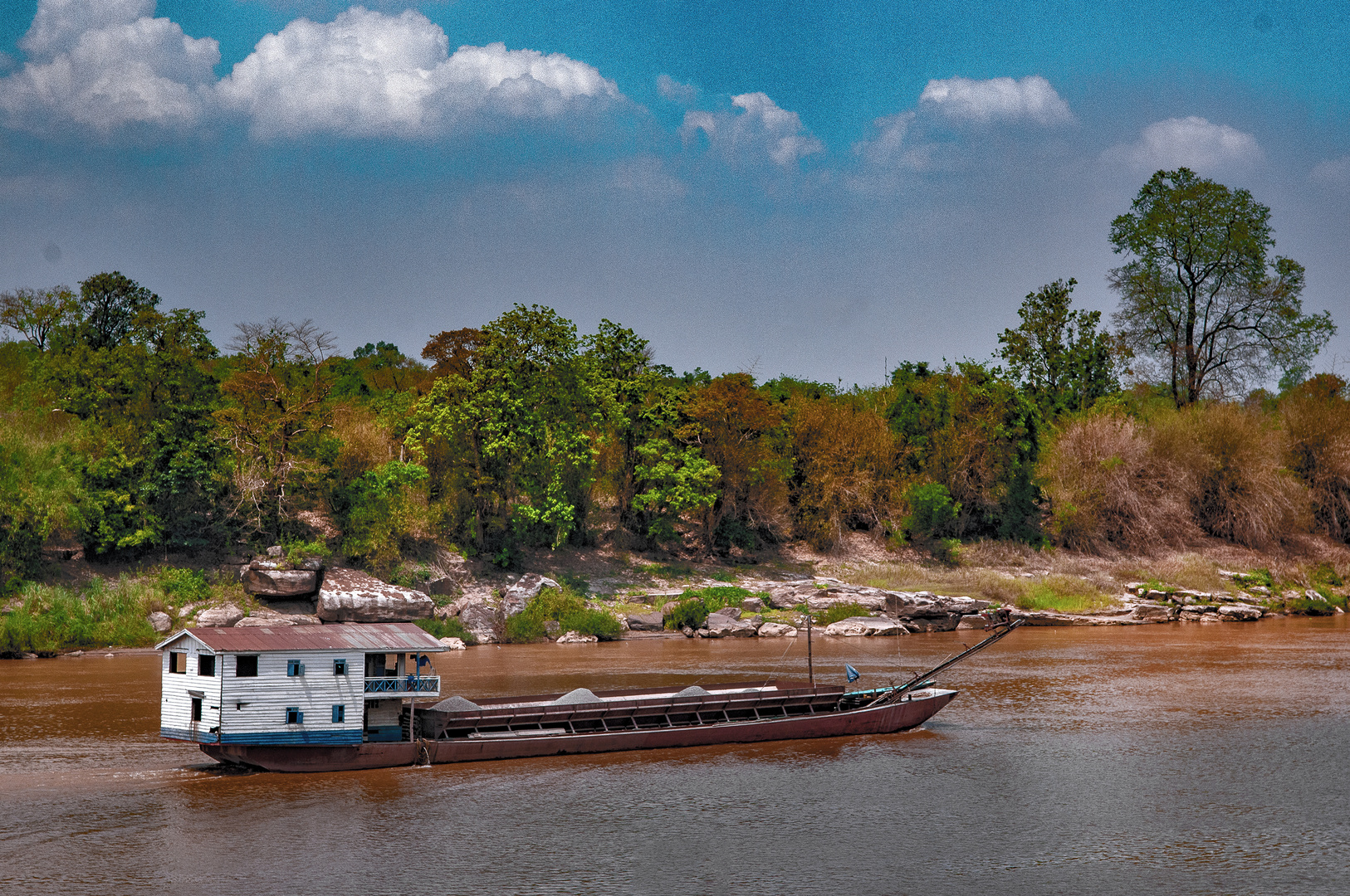 At the riverside on the Mekong