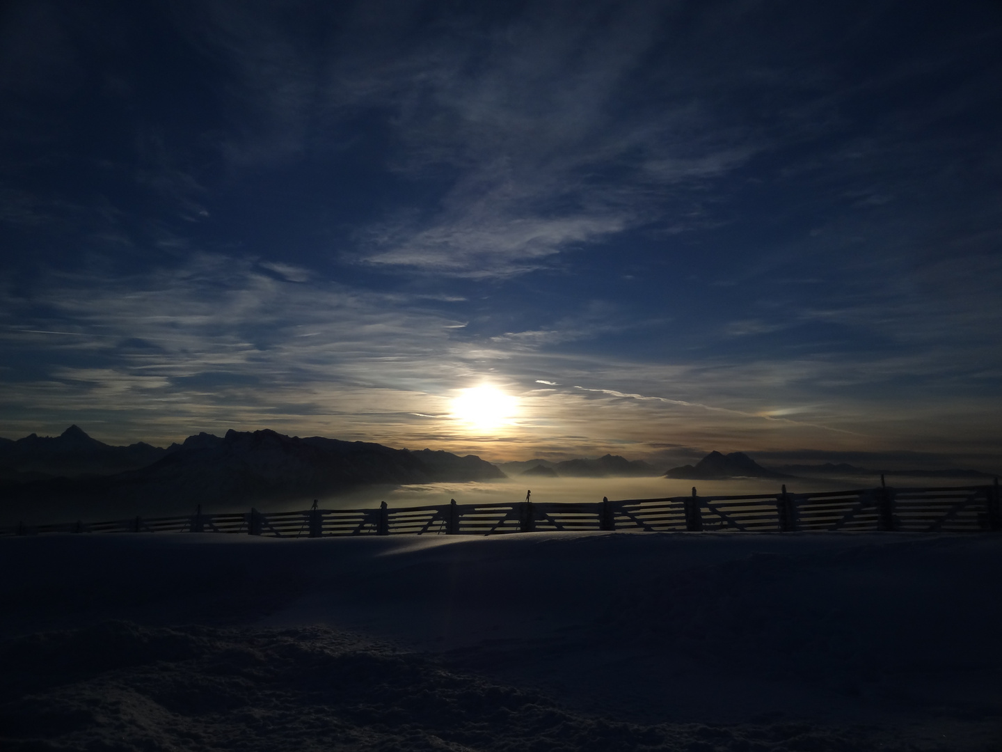 At the top of Gaisberg Salzburg