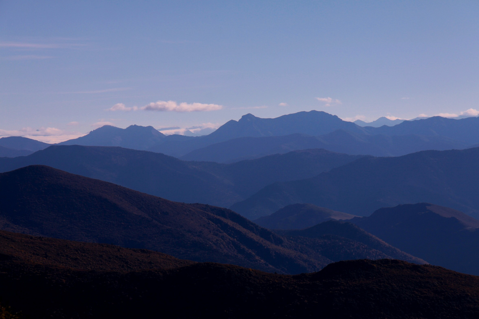 At the top of mountains