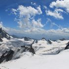 at the top of the Mont Blanc