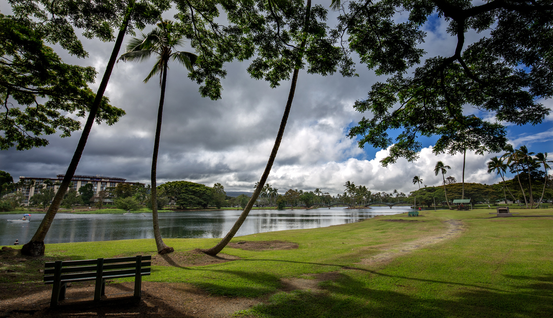 At the Waiakea Pond (HDR)