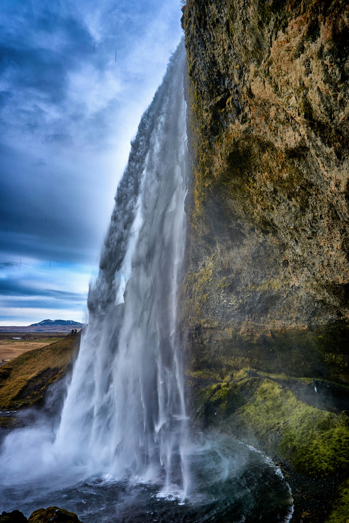 At the waterfall