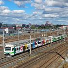 At train field on Pasila, Helsinki