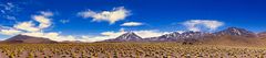 Atacamawüste im Panorama