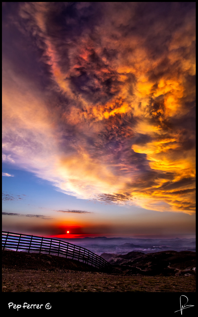 Atardece el Sierra Nevada