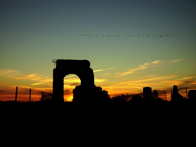 Atardece en Cáparra