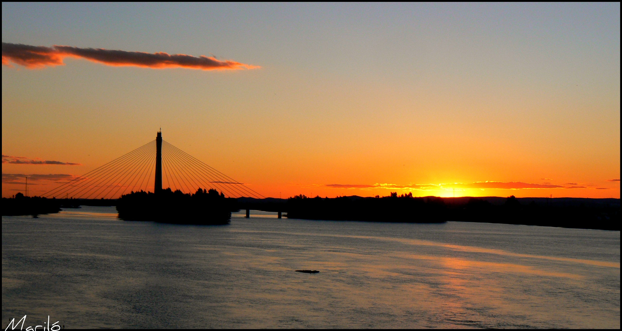 Atardece en el Guadiana