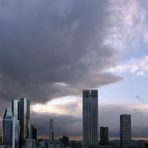 Atardece en Frankfurt.