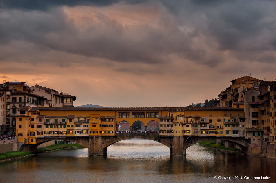 "Atardece en Pontevecchio"