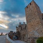 atardecer castillo templario de Ponferrada