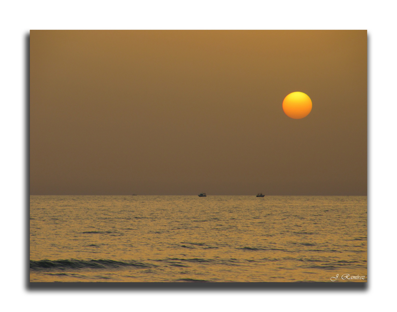 Atardecer con el viento del Sahara