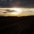 Atardecer con tormenta