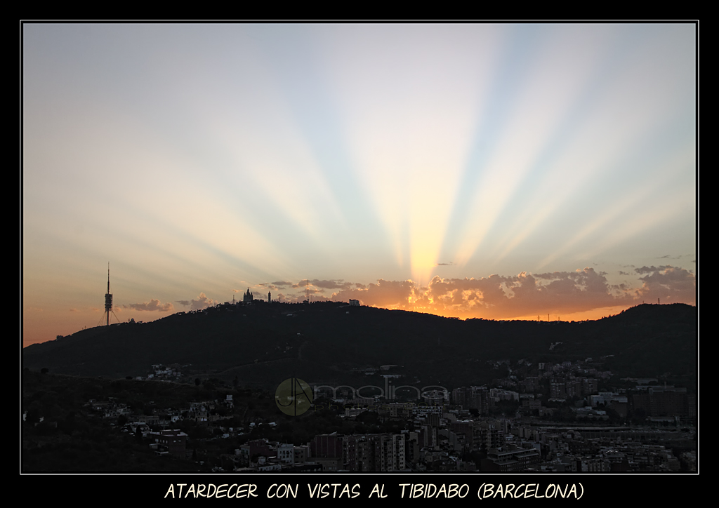 Atardecer con vistas al Tibidabo