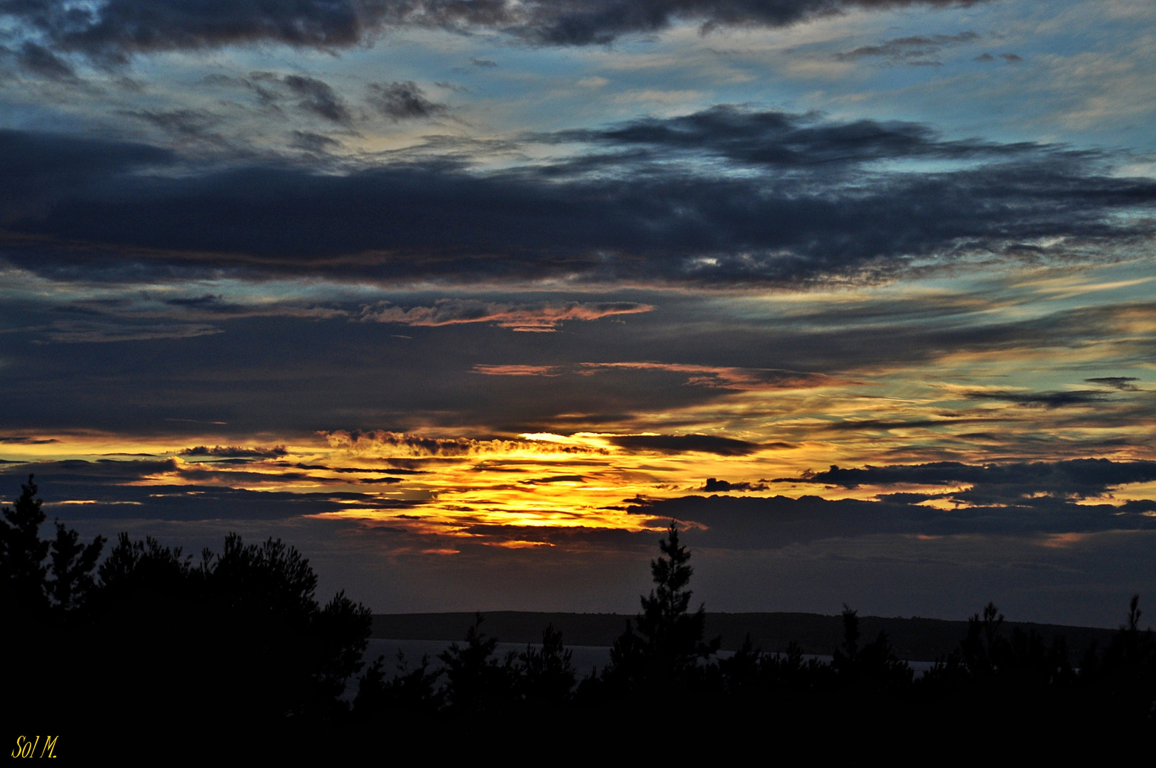 Atardecer de fuego