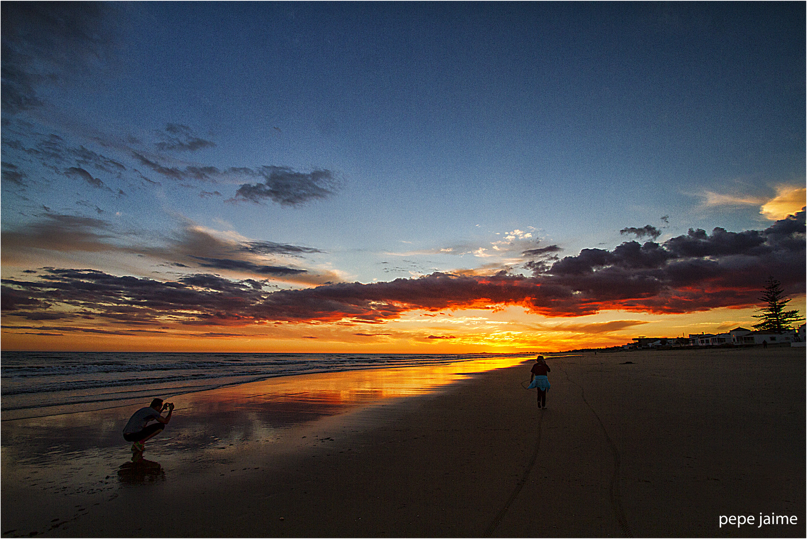 Atardecer de hoy en mi playa