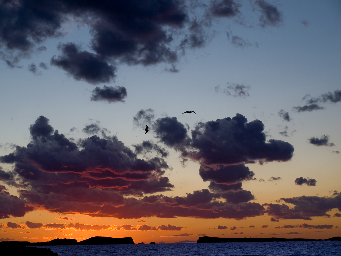 Atardecer desde Cala Gracio