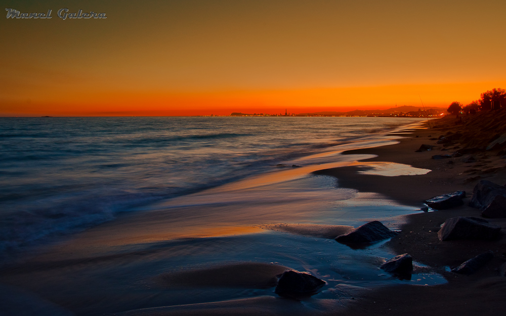 atardecer desde el Maresme