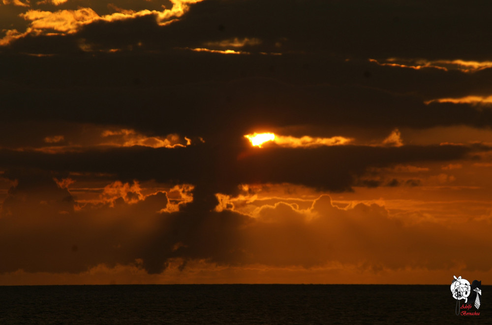 Atardecer desde la playa