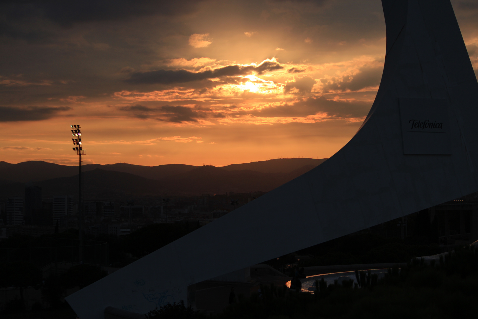 Atardecer desde Montjuic