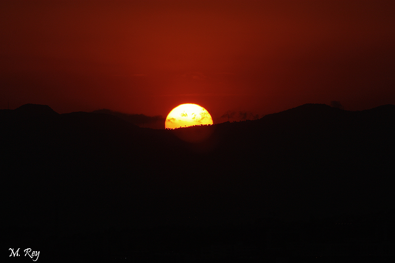 ATARDECER DESDE MONTJUIC