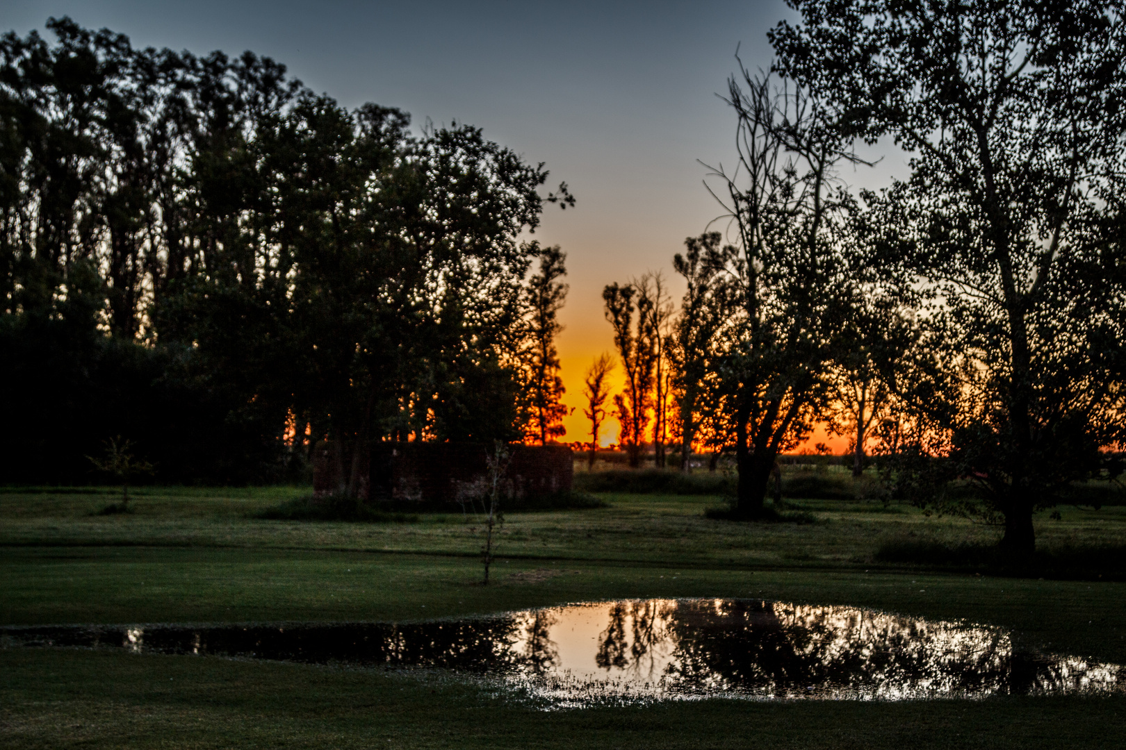 Atardecer después de la lluvia