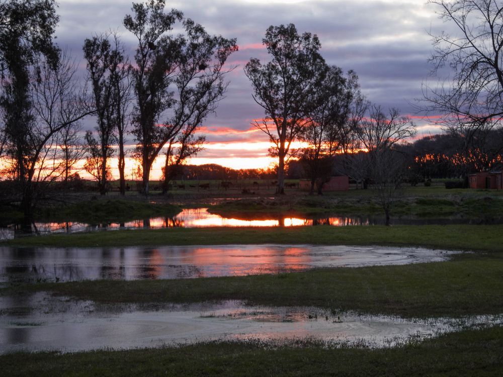 Atardecer despues de la lluvia