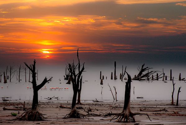Atardecer en Ansenuza