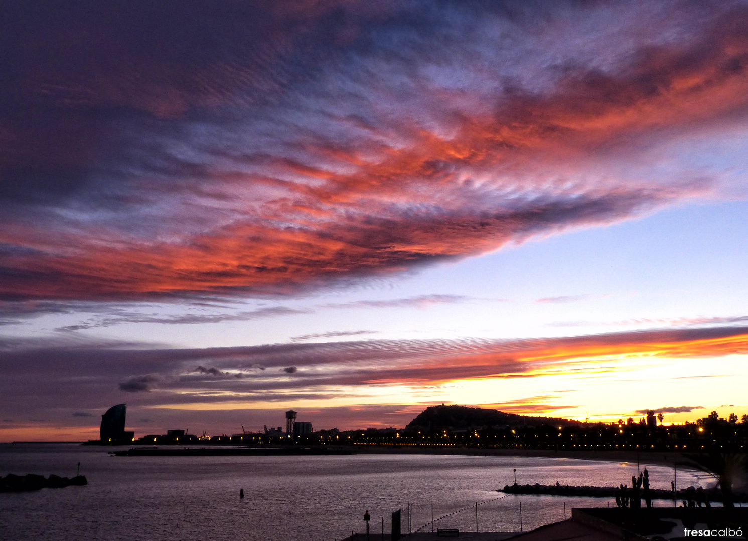 Atardecer en Barcelona