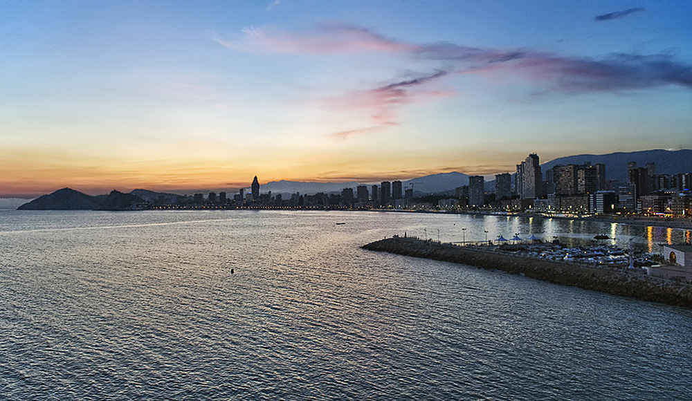 Atardecer en Benidorm