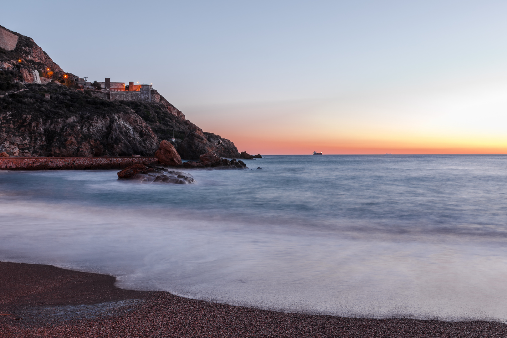 Atardecer en Cala Cortina