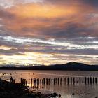 Atardecer en costanera Puerto Natales