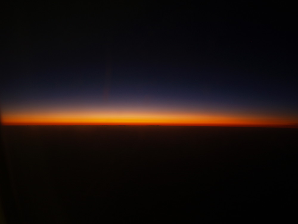 Atardecer en el aire