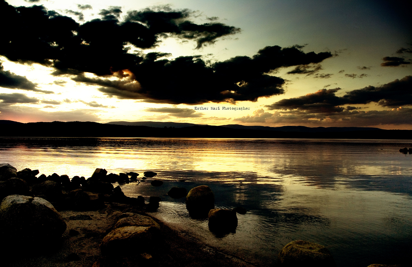 Atardecer en el Atazar.