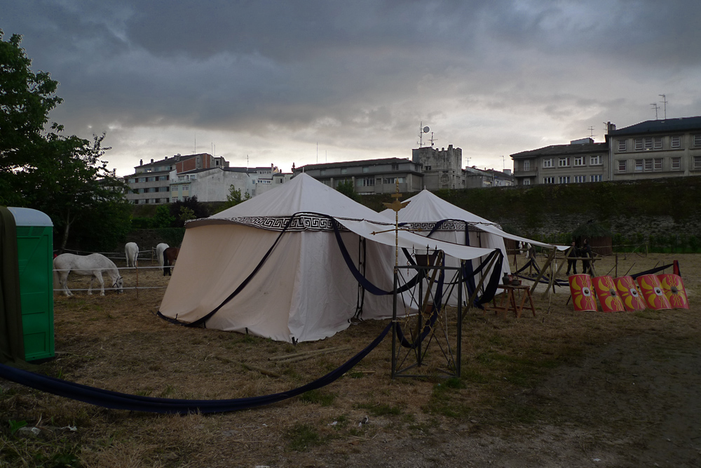 Atardecer en el campamento romano